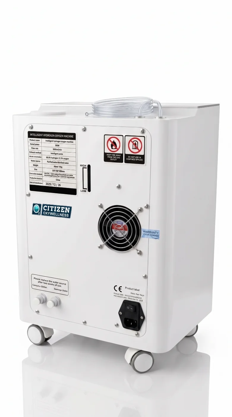 Molecular Hydrogen machine rear view
