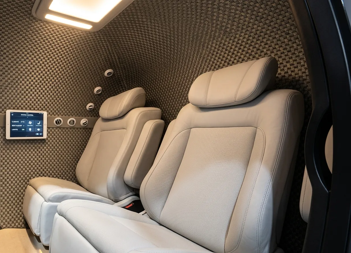 CO5002 Two Seat hyperbaric chamber interior