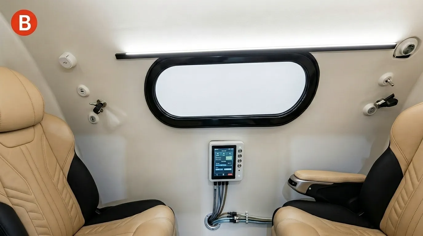 CO5004 Four Seat hyperbaric chamber interior
